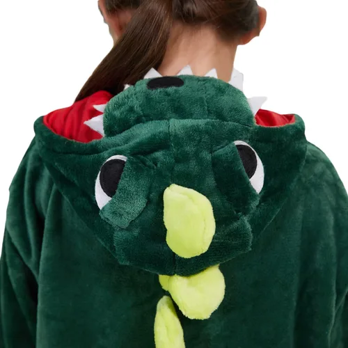 Vista 2 de Shiny Unicorn Pijama unisex de una pieza para adultos, disfraz de Halloween y Navidad