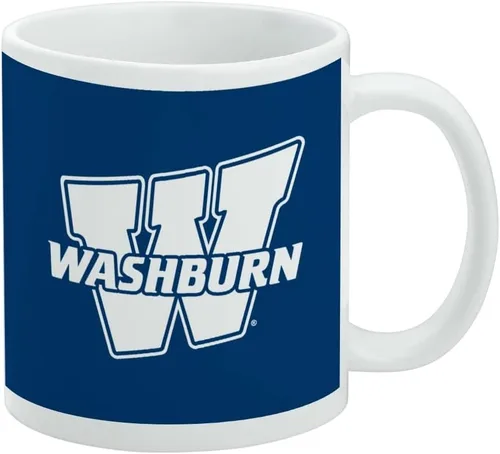 Vista 306 de Taza de cerámica con el logotipo principal de la Universidad Rider, taza de regalo novedosa para café, té y bebidas calientes, 11oz, blanca