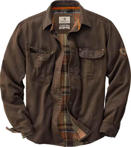 Vista 10 de Legendary Whitetails – Chaqueta de camisa de franela con forro para hombre, de algodón encerado resistente al agua Cebada