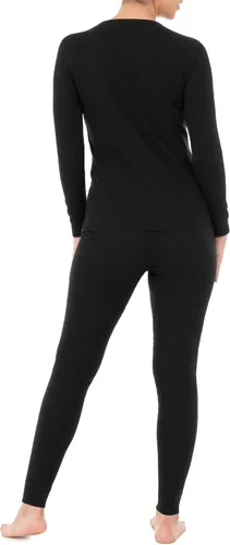 Vista 2 de Fruit of the Loom Set térmico premium de micro gofres para mujer, Gris