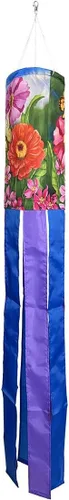 Vista 6 de Girasoles a cuadros Verano Windsock 40" L Briarwood Lane