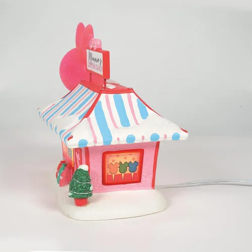 Vista 4 de Department 56 Disney Village 6001318 Minnie Cotton Candy Shop - Edificio iluminado, 7.5 pulgadas, multicolor, 6001318