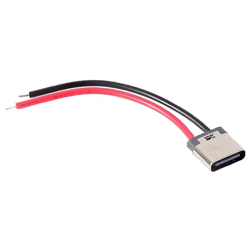 Vista 5 de 8 piezas de placa desnuda tipo C Chasis hembra impermeable 2P cable de soldadura tipo USB C Cable de extensión Cable de alimentación USB-C enchufe a