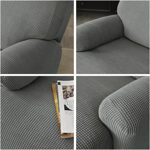 Vista 4 de Konsilsa Fundas para sofá reclinable de 1/2/3/4 plazas, funda elástica para sillón reclinable Lazy Boy, protector de sofá reclinable, funda