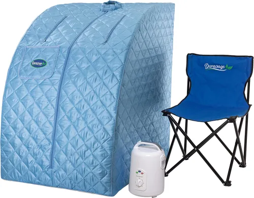 Vista 13 de Durasage - Sauna de vapor portátil para uso doméstico – Tienda de spa personal plegable para todo el cuerpo con generador de vapor de 800 W