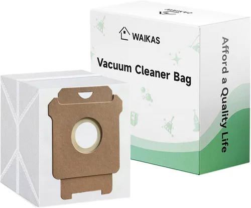 Vista 13 de WAIKAS Paquete de 6 bolsas de polvo E25 E28 para aspiradoras Eufy E28 Omni, E25 Omni y E20, accesorios de repuesto de gran capacidad