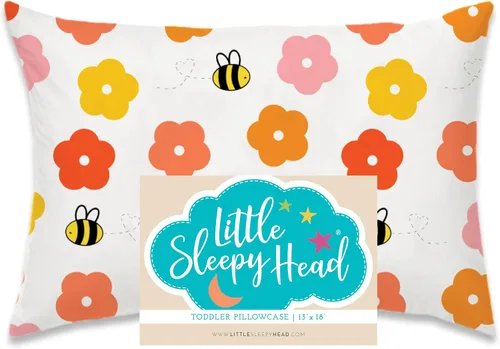 Vista 73 de Funda de almohada para jóvenes Little Sleepy Head - 100% funda de almohada de algodón y hipoalergénica - Funda de almohada envolvente de ajuste