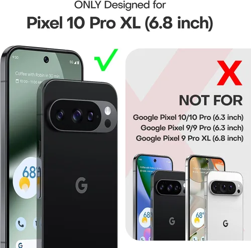 Vista 6 de TAURI Funda para Google Pixel 10 Pro XL, compatible con Magsafe, color Negro