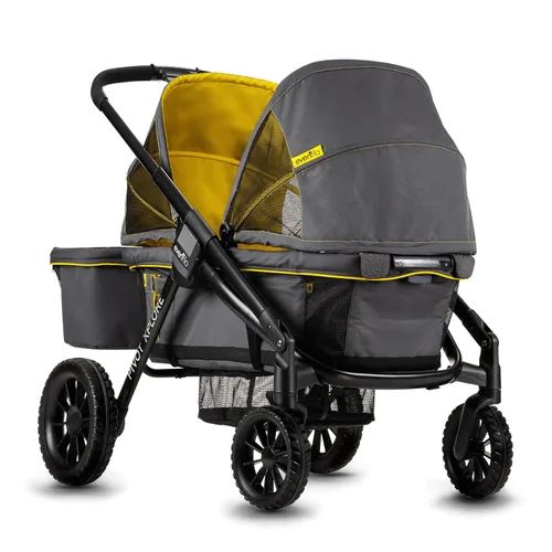 Vista 5 de Evenflo Pivot Xplore Cochecito estilo carrito todoterreno (Gris Aventurero)