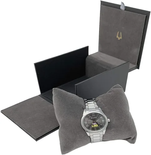 Vista 6 de Bulova Reloj de mujer North Carolina Tarheels UNC Reloj negroplateado, Japonés