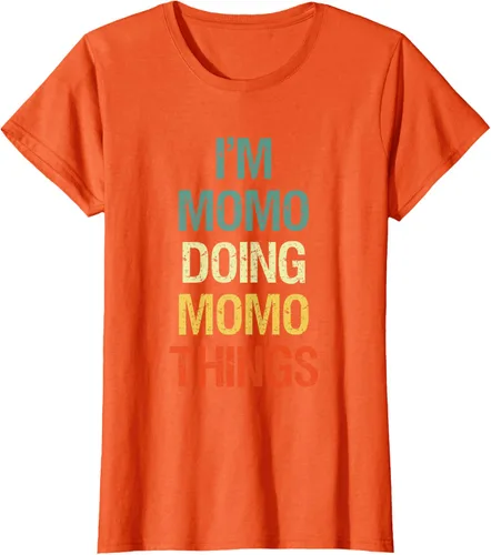 Vista 59 de I'M Momo Doing Momo Things - Camiseta de regalo con nombre personalizado, Negro, S