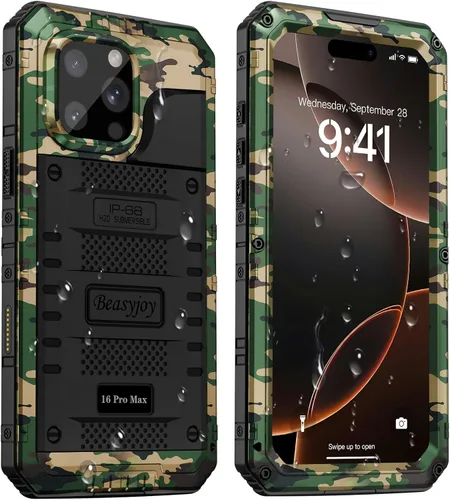Vista 11 de Beasyjoy Funda para iPhone 12 - Impermeable, Grado Militar Resistente a Golpes con Protector de Pantalla Integrado, Protección Completa del Cuerpo