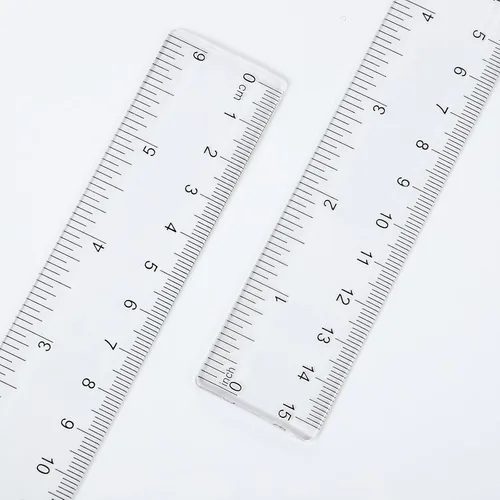 Vista 3 de 125 reglas de plástico transparente de 6 pulgadas a granel para aula, escuela, oficina