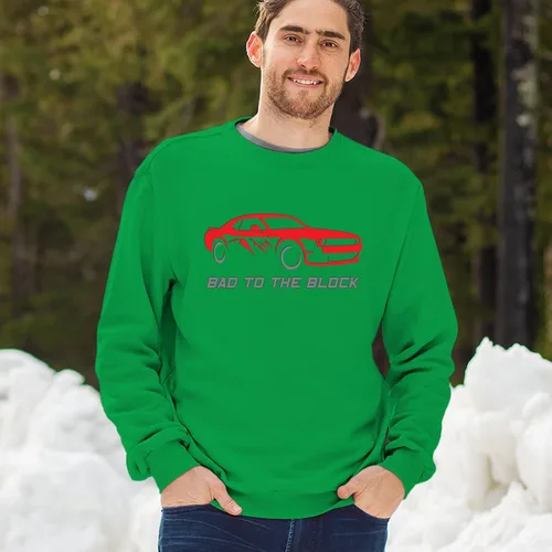 Vista 58 de Bad To The Block - Sudaderas con capucha y cuello redondo para hombre