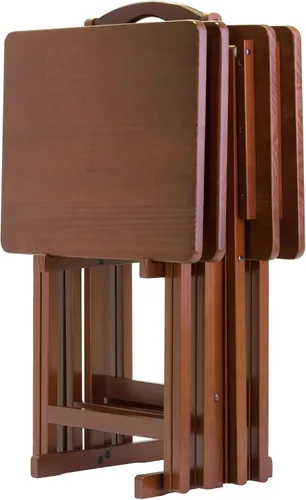 Vista 16 de Juego de mesa de 5 piezas para televisor de la marca Winsome Wood , Madera, Negro