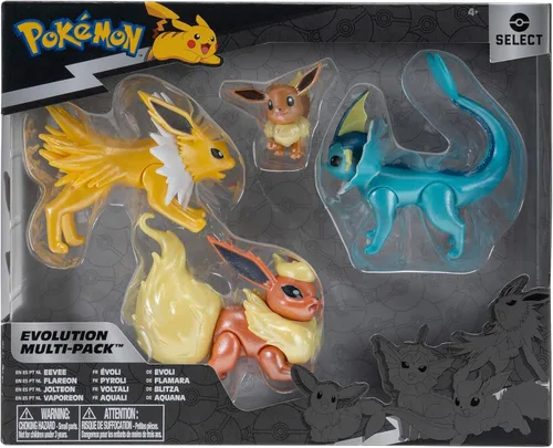 Vista 10 de Pokemon Select Evolution - Paquete de 3 figuras de batalla de Squirtle de 2 pulgadas, Wartortle de 3 pulgadas y figuras de batalla Blastoise de 4.5