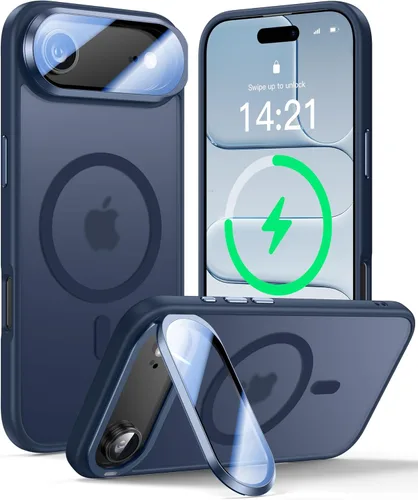 Vista 77 de VOFATA [Protección Completa Mejorada de la Cámara] para Funda iPhone Air con Cubierta de Cámara con Soporte [Compatible con MagSafe][Protección