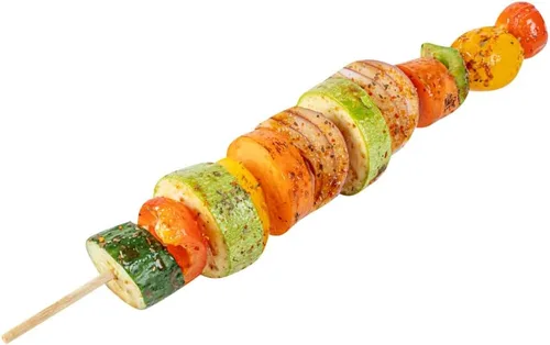 Vista 22 de Restaurantware Robata - Pinchos para asar de 8 pulgadas, 100 pinchos de alta resistencia, pinchos de bambú desechables congelables para verduras