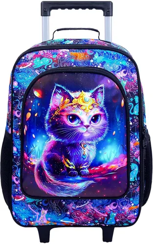 Vista 11 de Equipaje para niños y niñas, maleta de viaje con ruedas, 01-Hardside A-star Cat 5pc, Equipaje extensible Hardside con ruedas giratorias