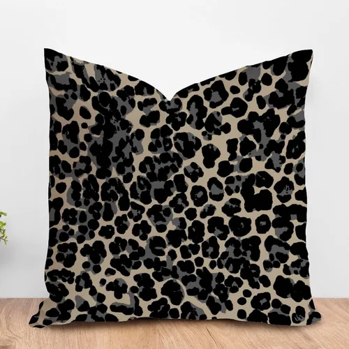 Vista 55 de ArogGeld Funda de almohada para sofá, guepardo y leopardo, estampado de leopardo, funda de cojín decorativa de granja para sala de estar