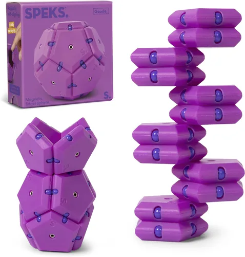Vista 22 de Speks Geode - Juguete magnético antiestrés, juguete de escritorio sensorial para adultos y adolescentes de 14 años en adelante, regalo