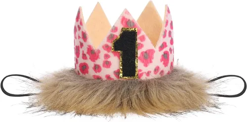 Vista 32 de IBTOM CASTLE Vestido de princesa tutú para niña pequeña con estampado de leopardo, dona, ratón, vestido de princesa con funda para pañales, conjunto