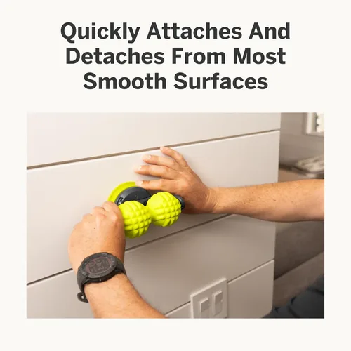 Vista 5 de TRIGGERPOINT Bola de masaje montable Pro – Herramienta de recuperación montada en la pared con accesorios individuales y estilo cacahuete, espuma