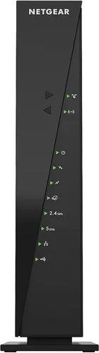 Vista 6 de Modem router con cable, de Netgear, Nighthawk AC1900 (24 x 8) DOCSIS 3.0, ideal para Xfinity Internet y Voice (C7100V), Negro