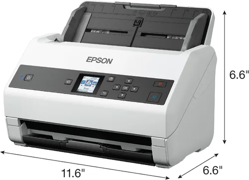 Vista 3 de Epson Workforce DS-970 Sheetfed Scanner - 600 dpi Óptico, Color blanco