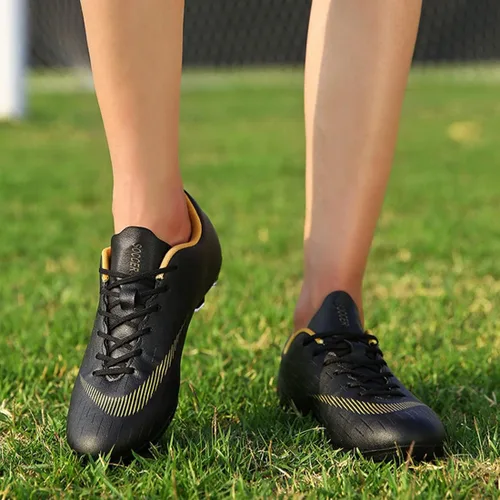 Vista 7 de WCCICSS Zapatos de fútbol para hombre zapatos de fútbol con tacos para adultos césped firme deportes al aire libre