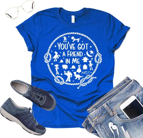 Vista 3 de You've Got A Friend in Me - Camiseta de manga corta para mujeres y hombres, camiseta unisex con estampado de letras divertidas