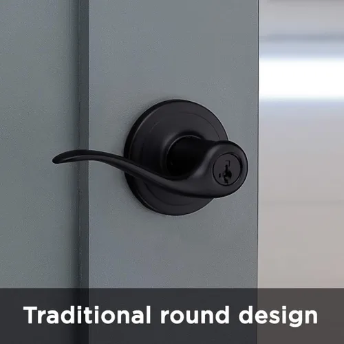 Vista 10 de Kwikset Tustin - Manija de puerta de entrada con cerradura y llave, palanca exterior reversible con cerradura segura, para entrada principal