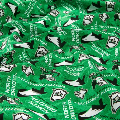 Vista 4 de NCAA Dakota del Norte Fighting Hawks tono sobre tono algodón, tela por yarda