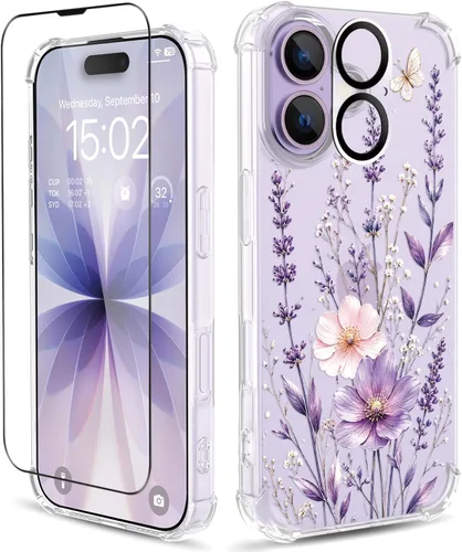 Vista 91 de Funda para iPhone 13 y iPhone 14 (6.1 pulgadas) con protector