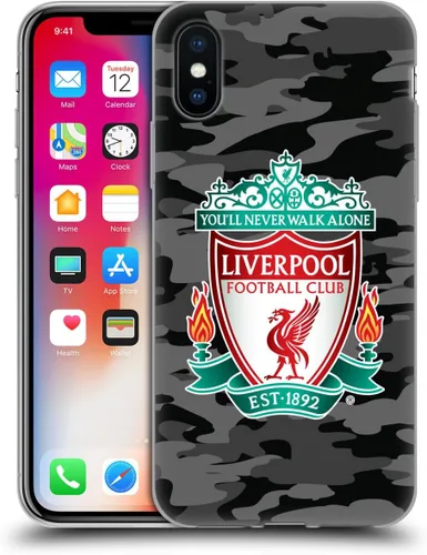 Vista 41 de Head Case Designs Funda de gel con licencia oficial del Liverpool Football Club Away Colourways Crest Camou [protección de grado militar] compatible