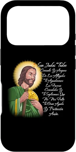 Vista 29 de Funda para iPhone 15 San Judas Tadeo Consuelo Y Amparo de Los Afligidos