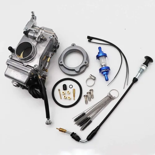 Vista 3 de KIPA Carburador para Mikuni HSR42 HSR 42mm Compatible con Evo Evolution Twin Cam Glide Dyna Super Wide Lower Rider Disc Glide Fatboy Heritage