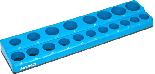 Vista 3 de NEIKO 03975A - Soporte magnético para llaves de tubo, unidad de 1/2 pulgadas, bandeja para llaves de tubo de 25/64 a 1.06 pulgadas SAE, organizador