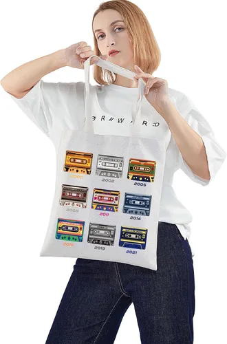 Vista 3 de WZMPA Rock Boy Band Tote Bag Cantante Álbum Fans Regalo Cantante Letra Bandolera Boy Band Concierto Mercancía