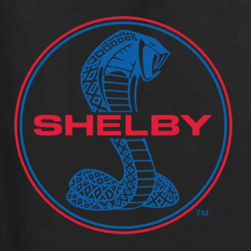 Vista 3 de Shelby Cobra USA Logo Emblem Powered by Ford Motors Cars and Trucks Front and Back Camiseta gráfica para hombre