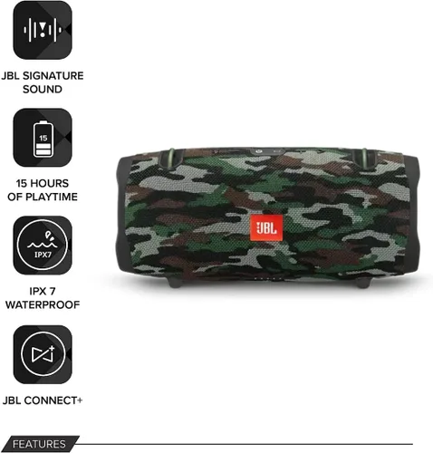 Vista 2 de JBL Xtreme 2 Altavoces Bluetooth inalámbricos portátiles - Par (camuflaje)