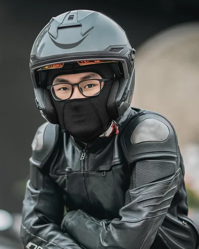 Vista 2 de ROCKBROS Forro para casco con agujeros para gafas, gorro térmico para debajo del casco, gorro para motocicleta, casco de bicicleta
