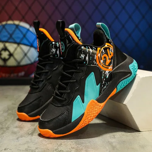Vista 4 de Zapatos de baloncesto deportivos antideslizantes para niños