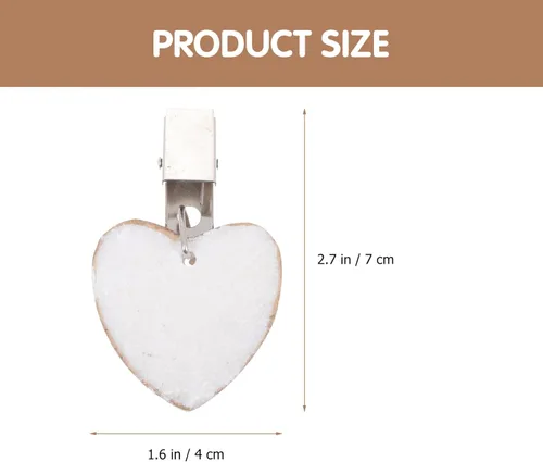 Vista 6 de Cabilock 4 piezas de clip de peso para mantel de corazón para mesas al aire libre, pesas de mantel con forma de corazón de piedra, clips de acero