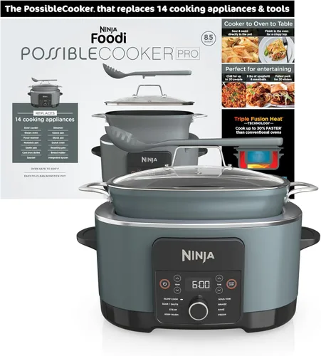 Vista 12 de Ninja® Olla Multiusos 12-en-1 PossibleCooker™ PLUS 8.5 cuartos - Cocina Múltiple Sous Vide y Fermentación Olla de Cocción Lenta, Horno Holandés