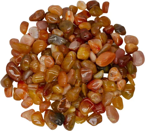 Vista 4 de Piedras de ágata mixta de 1 libra de África - 0.5 a 0.75 pulgadas promedio - Rocas pulidas para artes y manualidades, reiki, wicca y mucho más.