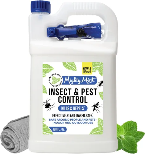 Vista 10 de Mighty Mint Concentrado repelente de insectos de aceite de menta – Control natural de insectos en interiores y exteriores para arañas, hormigas