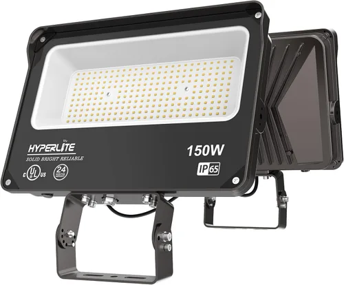 Vista 7 de HYPERLITE Luz de Inundación LED 100W 11000LM, 5000K Luces de Inundación al Aire Libre con Montura de Nudillo, Luces de Inundación Impermeables IP65