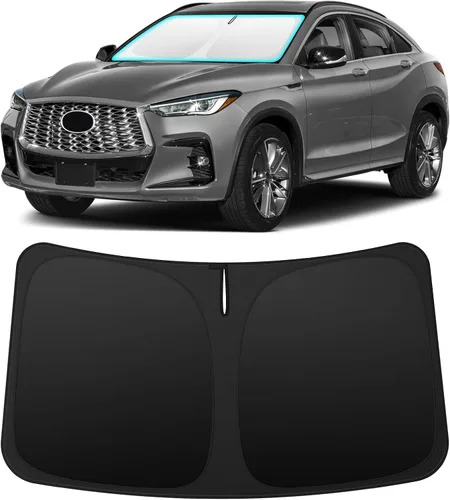 Vista 50 de INSAUTO Accesorios para parasol de parabrisas de ajuste personalizado para Acura RDX 2019-2026, parasol plegable para ventana delantera, reflector