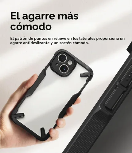 Vista 5 de Funda Ringke Fusion-X para iPhone 15 [Recortes precisos para lentes de cámara] Funda protectora a prueba de golpes de amortiguación pesada de ajuste